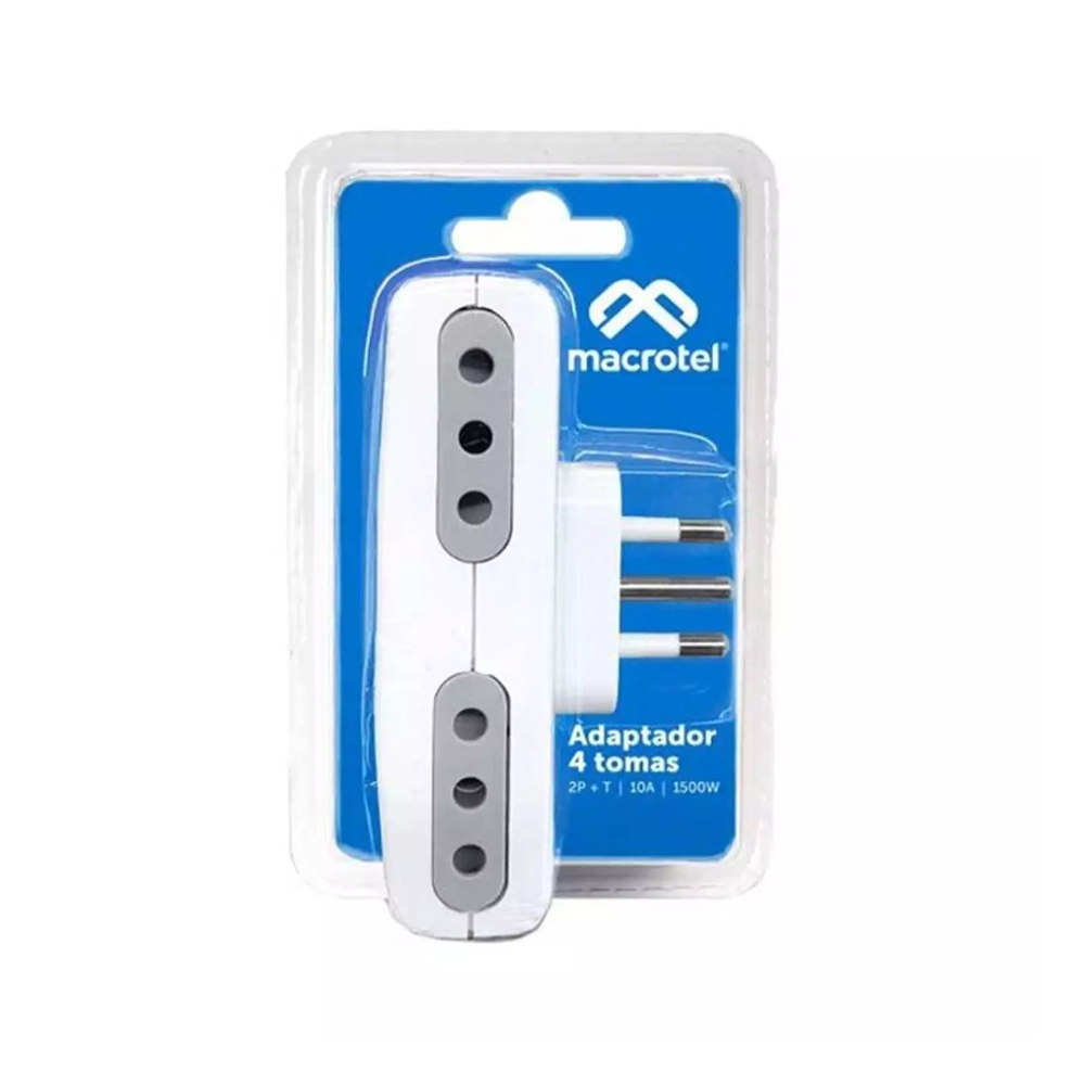 Adaptador Enchufe Eléctrico 4 Tomas Macrotel 3