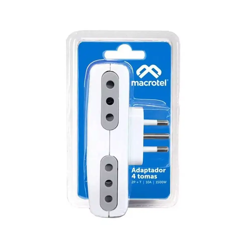 Adaptador Enchufe Eléctrico 4 Tomas Macrotel 3
