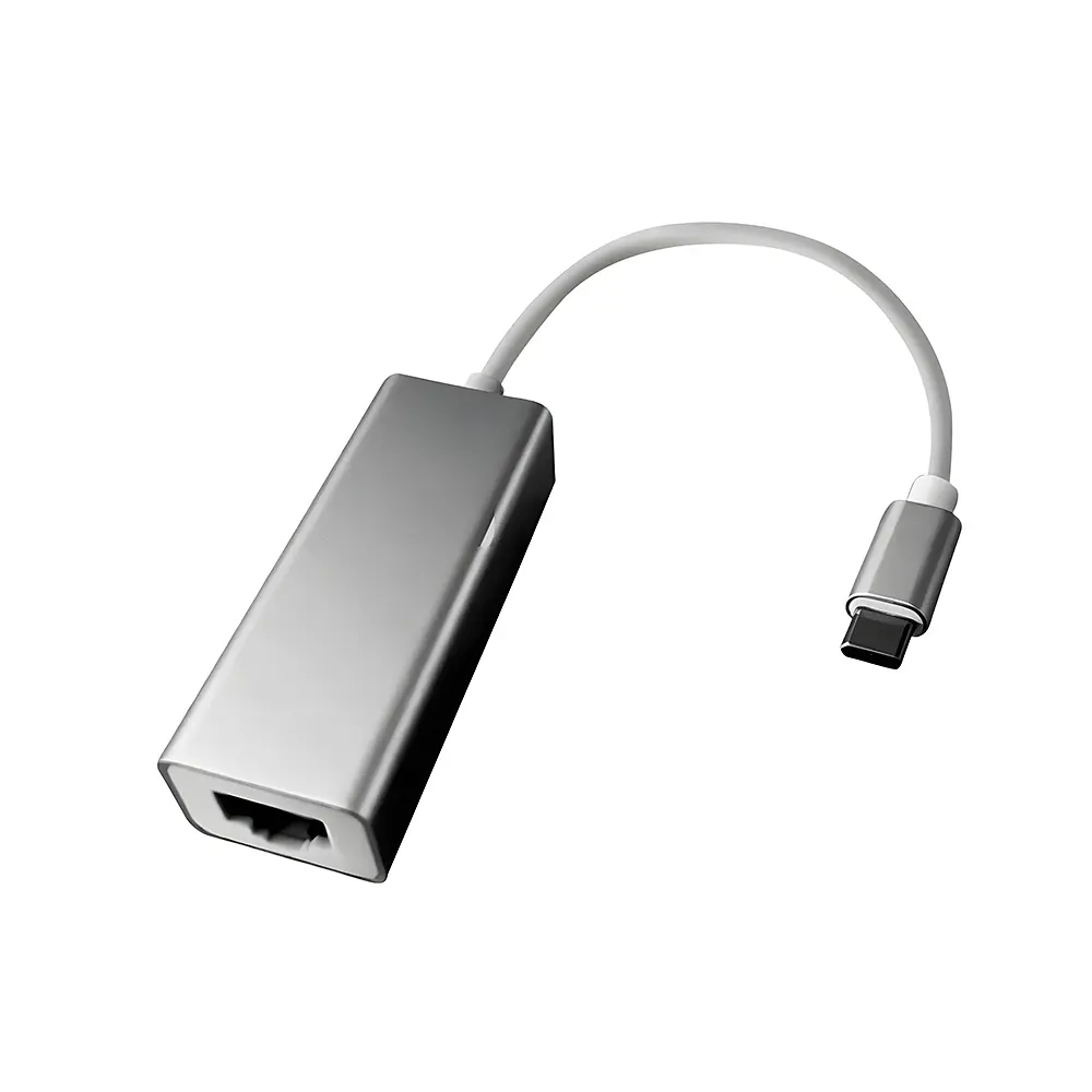 Adaptador USB-C A RJ45 Tecnolab TL068, 10/100/1000 Mbps 1