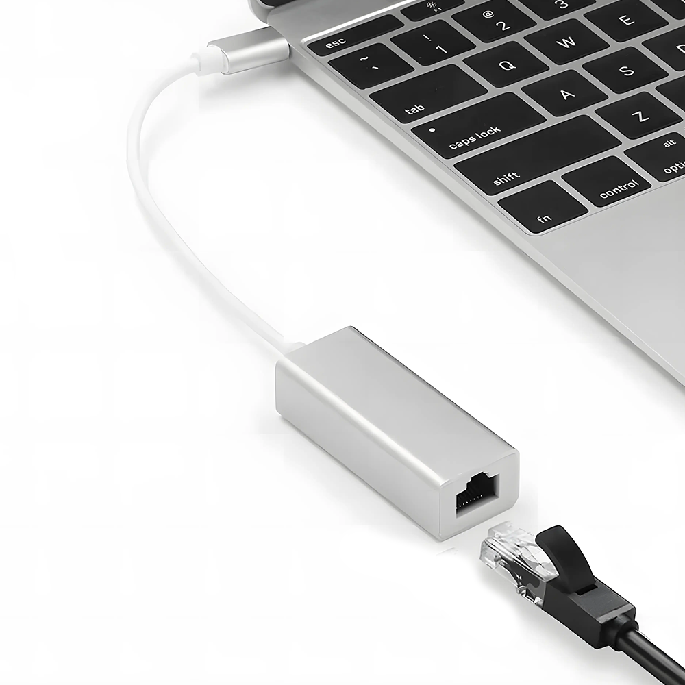 Adaptador USB-C A RJ45 Tecnolab TL068, 10/100/1000 Mbps 2