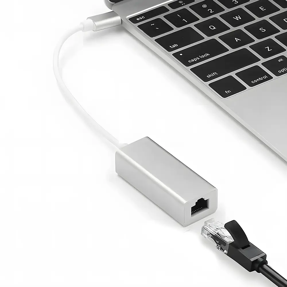 Adaptador USB-C A RJ45 Tecnolab TL068, 10/100/1000 Mbps 2
