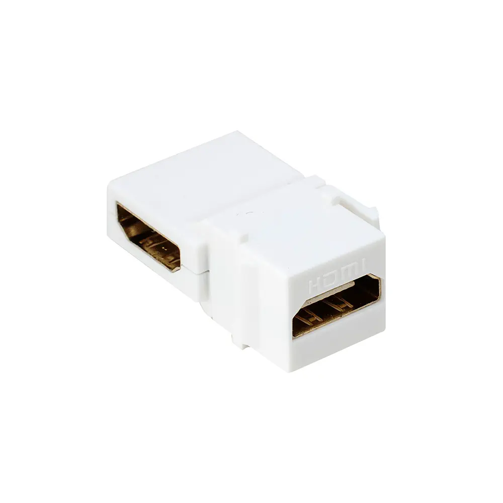 Atlanticswire HDMI Angular 90° Hembra A Hembra Keystone Blanco 1