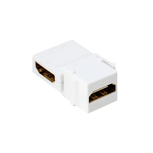 Atlanticswire HDMI Angular 90° Hembra A Hembra Keystone Blanco