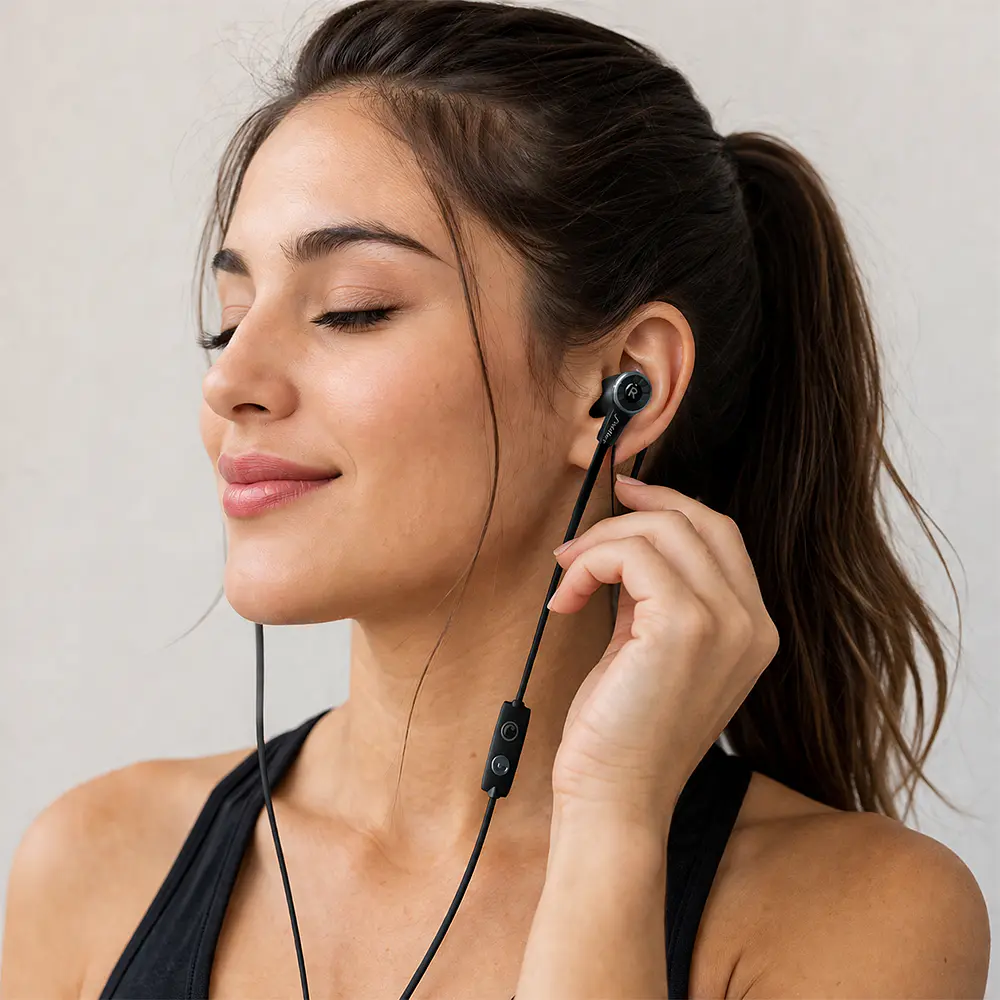 Audífono In-Ear Fiddler FD-080, Jack 3.5mm, Color Negro 2