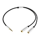 Cable Adaptador Divisor de Audio para Audífono/Micrófono Jack 3.5mm - Miniatura 1
