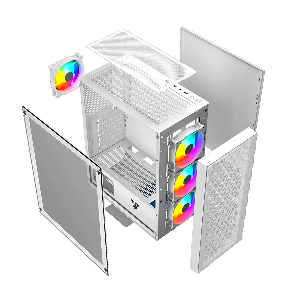 Gabinete Fantech CG83 AERO II RGB, Color Blanco 4