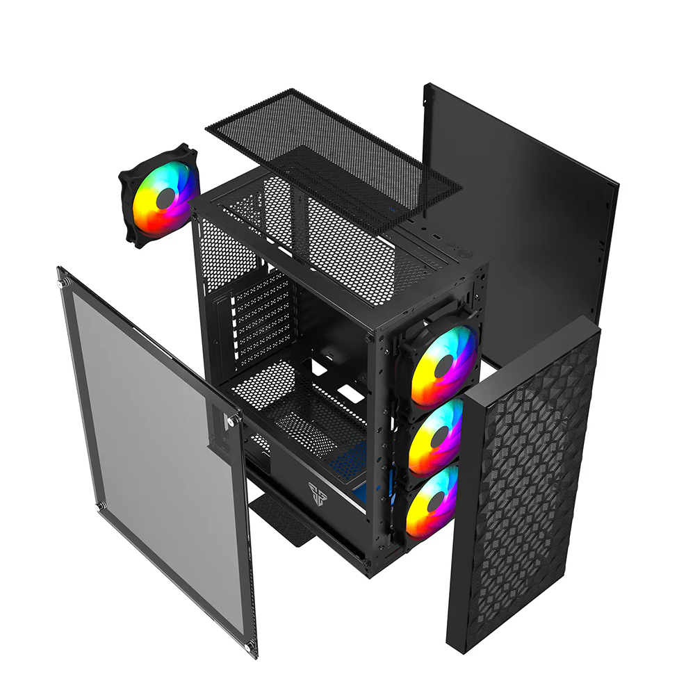Gabinete Fantech CG83 AERO II RGB, Color Negro 4