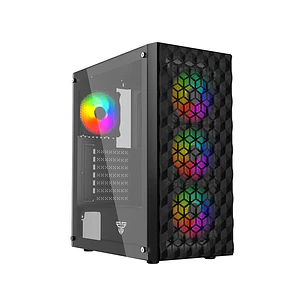 Gabinete Fantech CG83 AERO II RGB, Color Negro