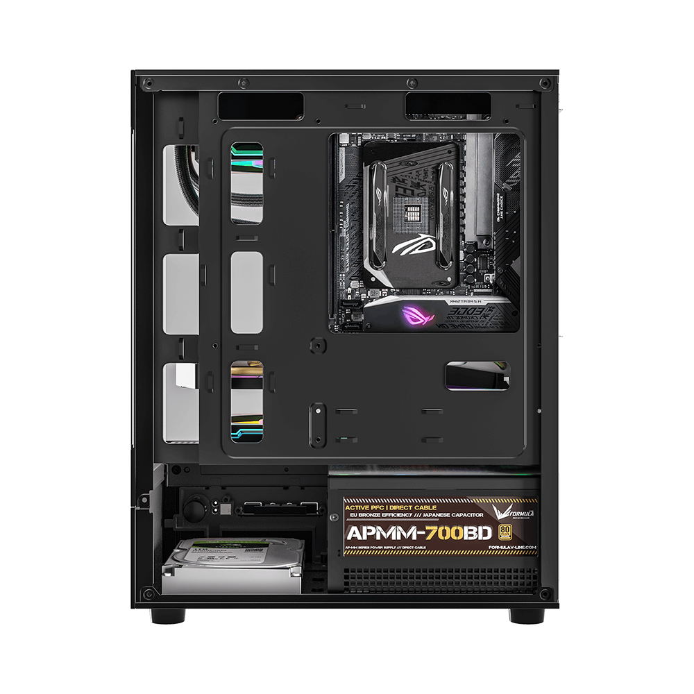 Gabinete Formula V Line Crystal Z1CM Plus AR, Color Negro 7