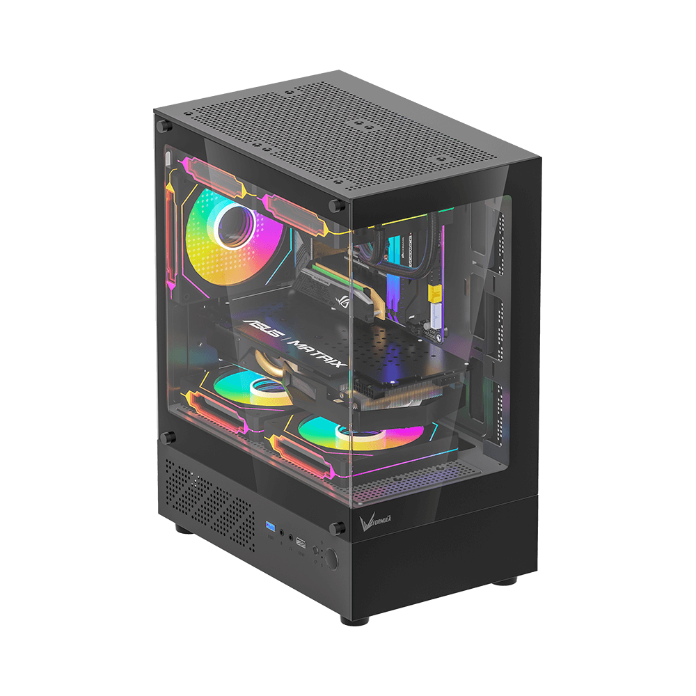 Gabinete Formula V Line Crystal Z1CM Plus AR, Color Negro 4