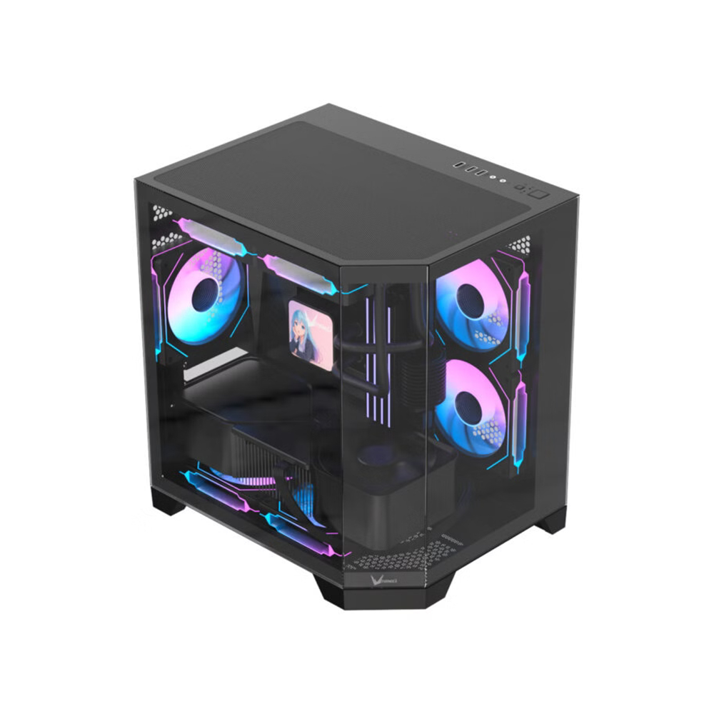 Gabinete Formula V Line Crystal Z6M Floe, Color Negro 5