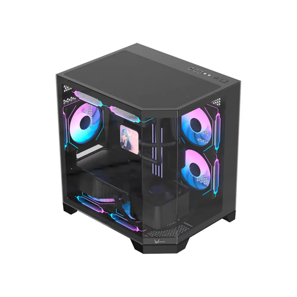 Gabinete Formula V Line Crystal Z6M Floe, Color Negro 5