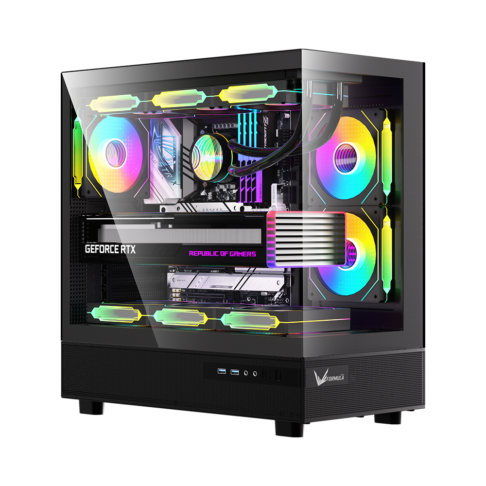 Gabinete Formula V Line Crystal Z8 Cosmic, Color Negro 1
