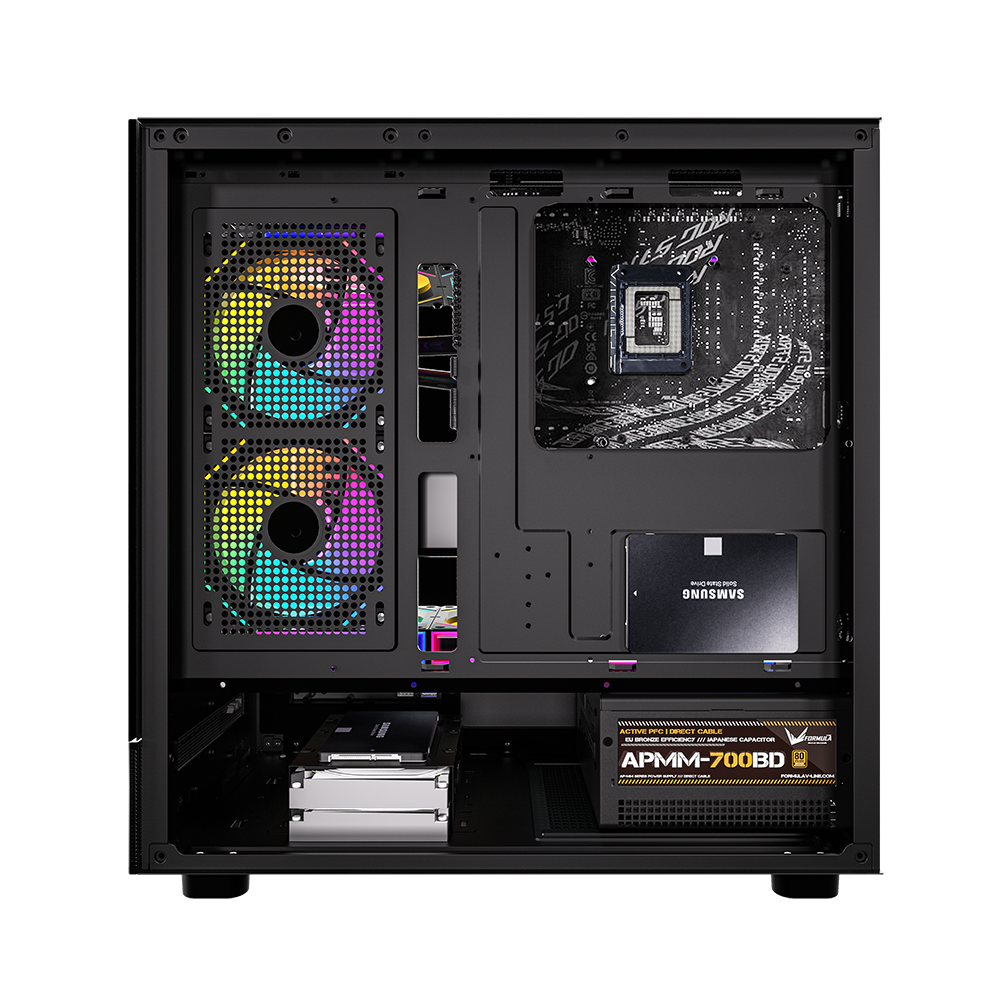 Gabinete Formula V Line Crystal Z8 Cosmic, Color Negro 6
