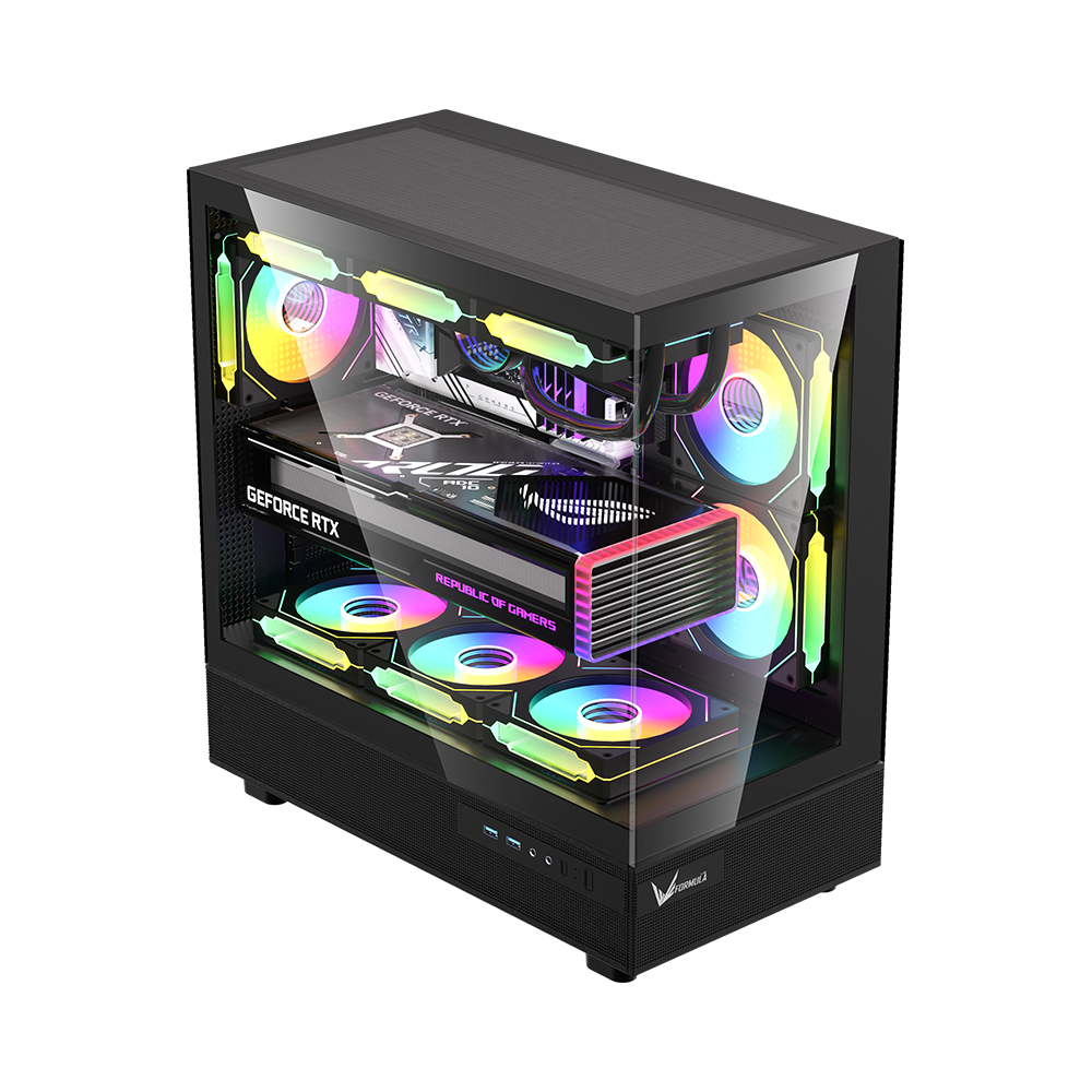 Gabinete Formula V Line Crystal Z8 Cosmic, Color Negro 4