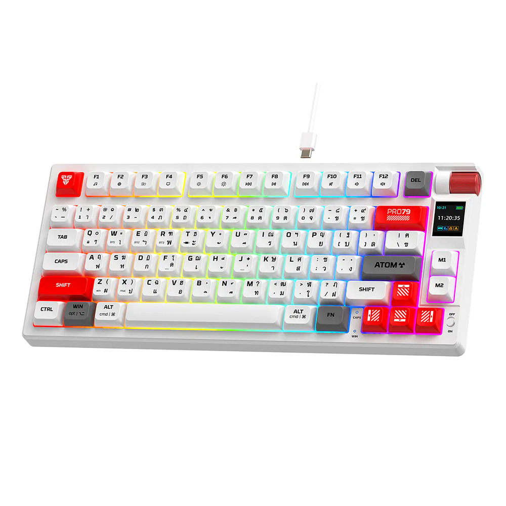 Teclado (EN) Gamer inalámbrico Fantech MK917 ATOM PRO79, Switch Rojo 5