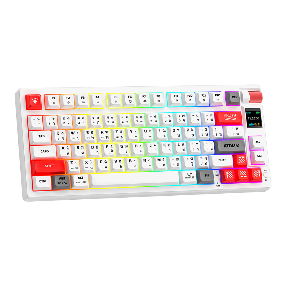 Teclado (EN) Gamer inalámbrico Fantech MK917 ATOM PRO79, Switch Rojo 4