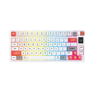 Teclado (EN) Gamer inalámbrico Fantech MK917 ATOM PRO79, Switch Rojo
