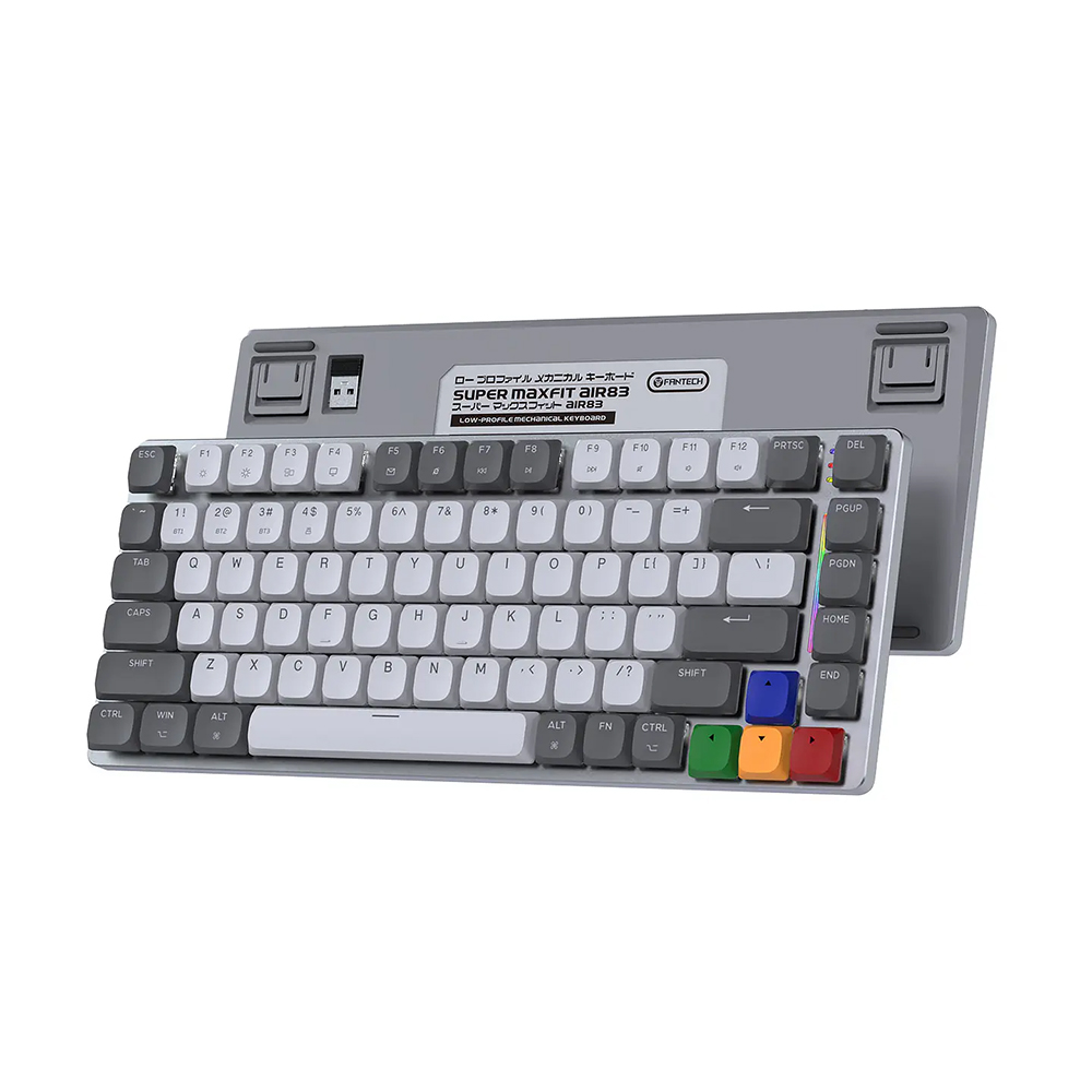 Teclado (EN) Gamer inalámbrico Fantech MK915 MAXFIT AIR83 Super Famicom Edition, Switch Café 2