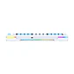 Teclado (EN) Gamer Fantech MK612 ATOM X83 Ame Blue, Switch Rosado (Rosie) - Miniatura 7