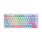 Teclado (EN) Gamer Fantech MK612 ATOM X83 Ame White, Switch Rosado (Rosie) - Miniatura 2