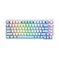 Teclado (EN) Gamer Fantech MK612 ATOM X83 Ame White, Switch Rosado (Rosie) - Miniatura 1