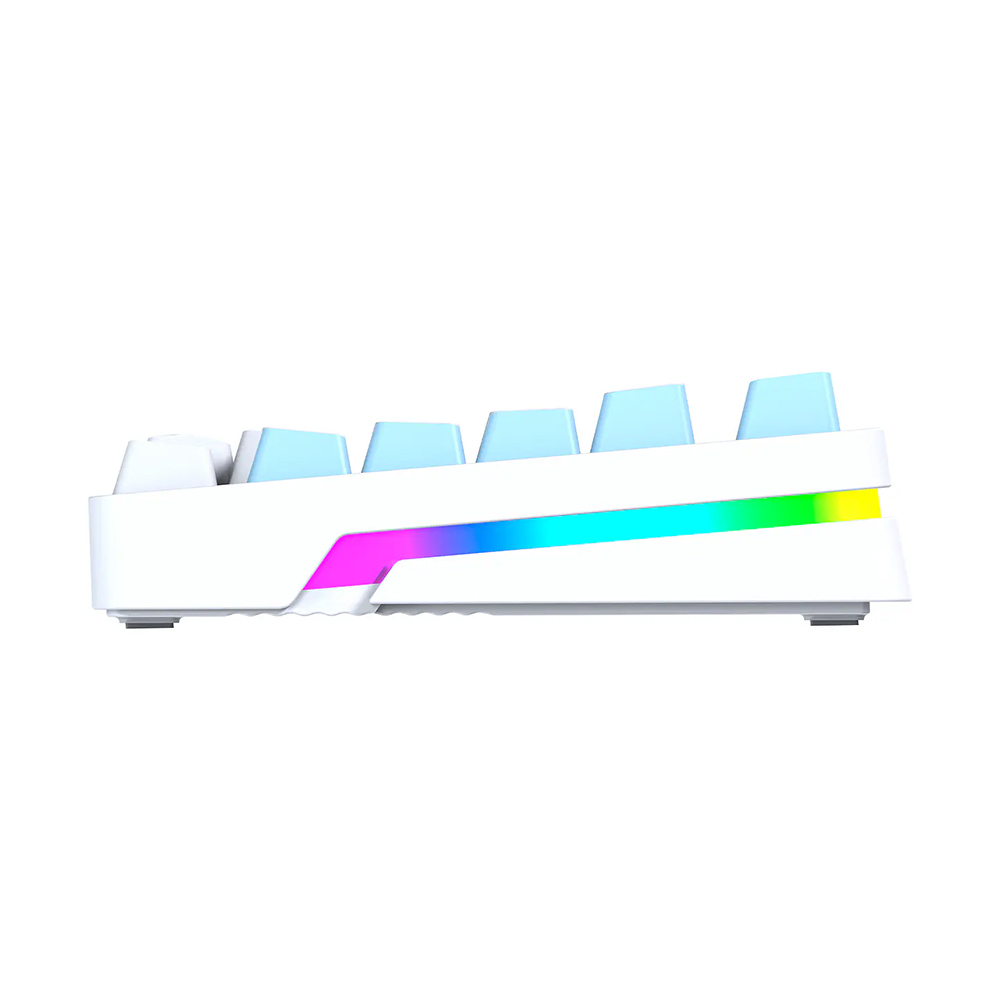 Teclado (EN) Gamer Fantech MK612 ATOM X83 Ame White, Switch Rosado (Rosie) 5