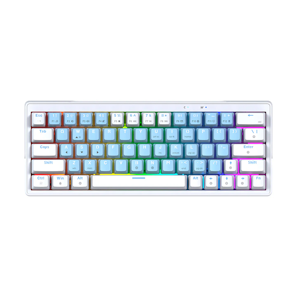 Teclado (EN) Gamer Fantech MK611 ATOM X63 Ame Blue, Switch Púrpura (Taro) 1