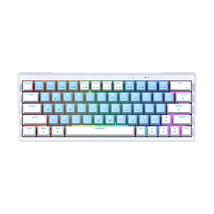 Teclado (EN) Gamer Fantech MK611 ATOM X63 Ame Blue, Switch Púrpura (Taro)