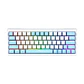 Teclado (EN) Gamer Fantech MK611 ATOM X63 Ame White, Switch Púrpura (Taro) - Miniatura 1
