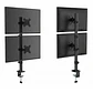 Soporte Para 2 Monitores de Manera Vertical Con Brazo Fijo 14