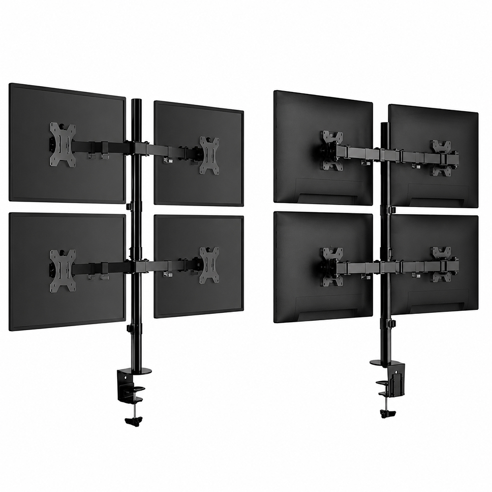 Soporte Para 4 Monitores Con Brazo Fijo 17