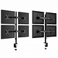 Soporte Para 4 Monitores Con Brazo Fijo 17