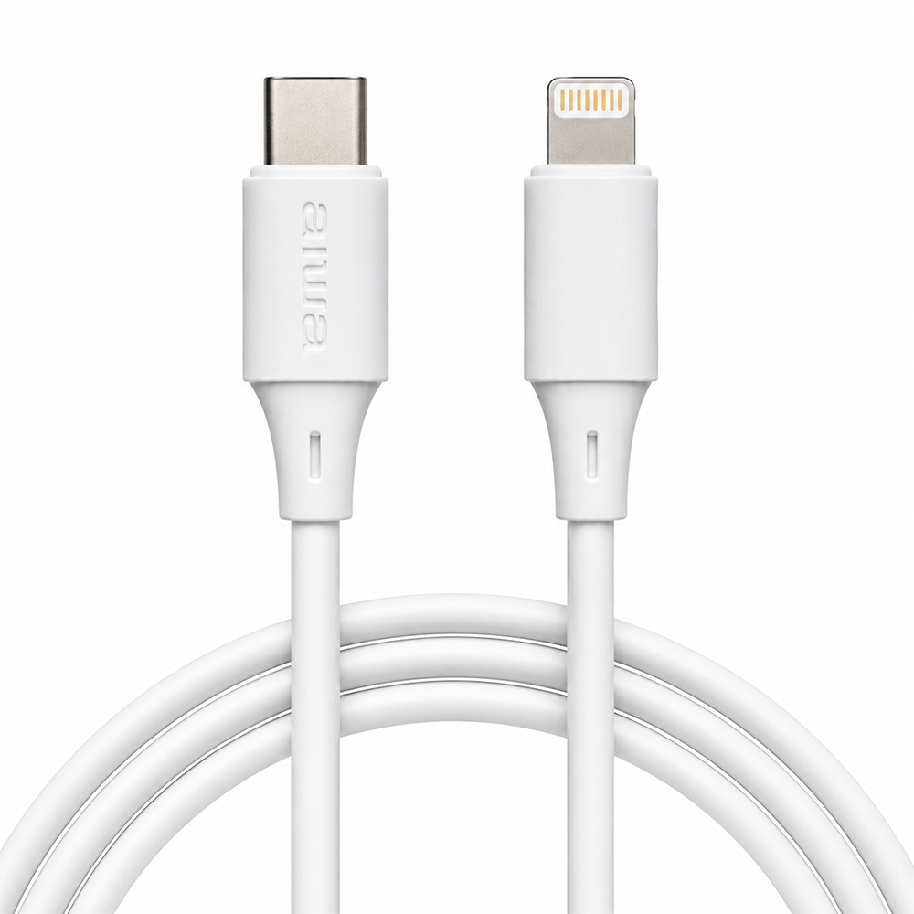 Cable USB-C A Lightning Aiwa AWC-S1CL4W, 1,2 Metros 1