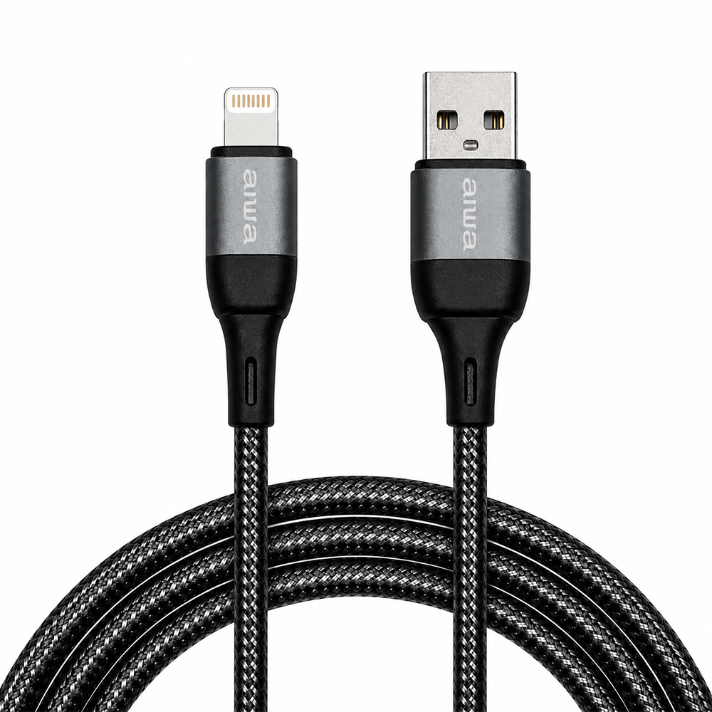 Cable USB-A A Lightning Aiwa AWC-SAL6G, 1,8 Metros 1