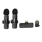  Micrófono Lavalier inalámbrico Dual Para iPhone y Android Tecmaster TM-300527 - Miniatura 1