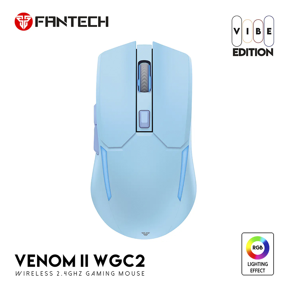 Mouse Gamer inalámbrico Fantech WGC2 VENOM II, Color Azul 5