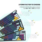 Teclado (EN) Gamer Fantech MK875V2 ATOM 81 Navy, Switch Rosado (Rosie) - Miniatura 6