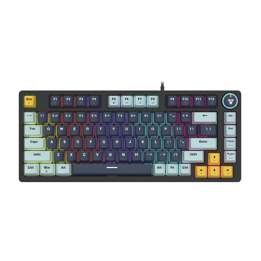 Teclado (EN) Gamer Fantech MK875V2 ATOM 81 Navy, Switch Rosado (Rosie) 1