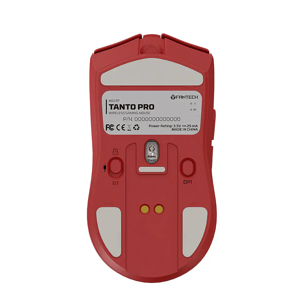 Mouse Gamer inalámbrico Fantech WG13P TANTO PRO, Color Rojo 8