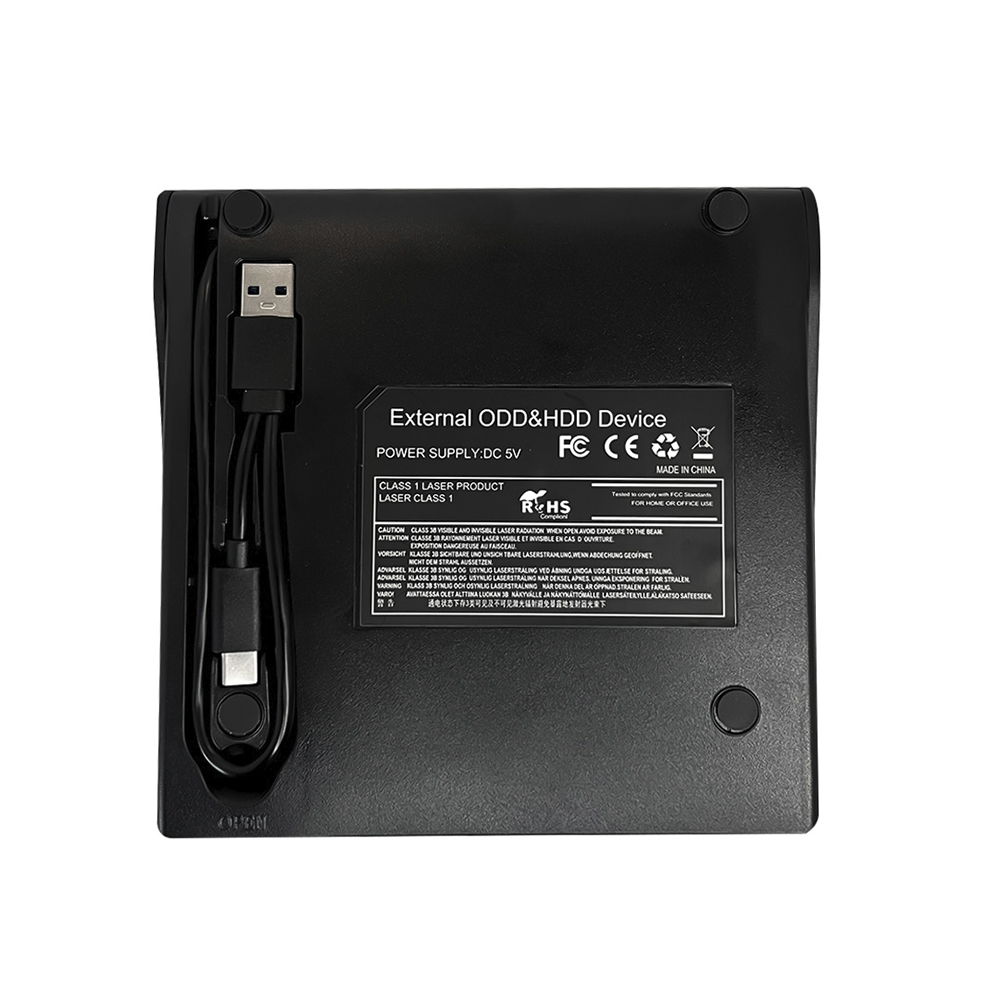 Lector y Grabador Externo de CD/DVD Dual USB-A / USB-C Utek UT-RD12X 2
