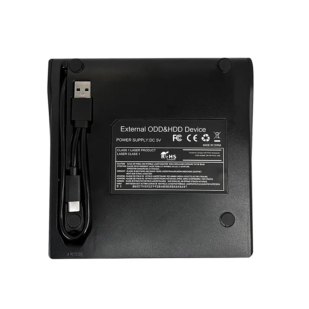 Lector y Grabador Externo de CD/DVD Dual USB-A / USB-C Utek UT-RD12X 2