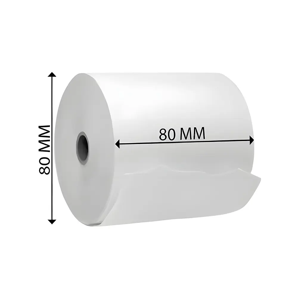 Rollo de Papel Térmico 80x80mm de 59 grs (Pack de 5 unidades) 2
