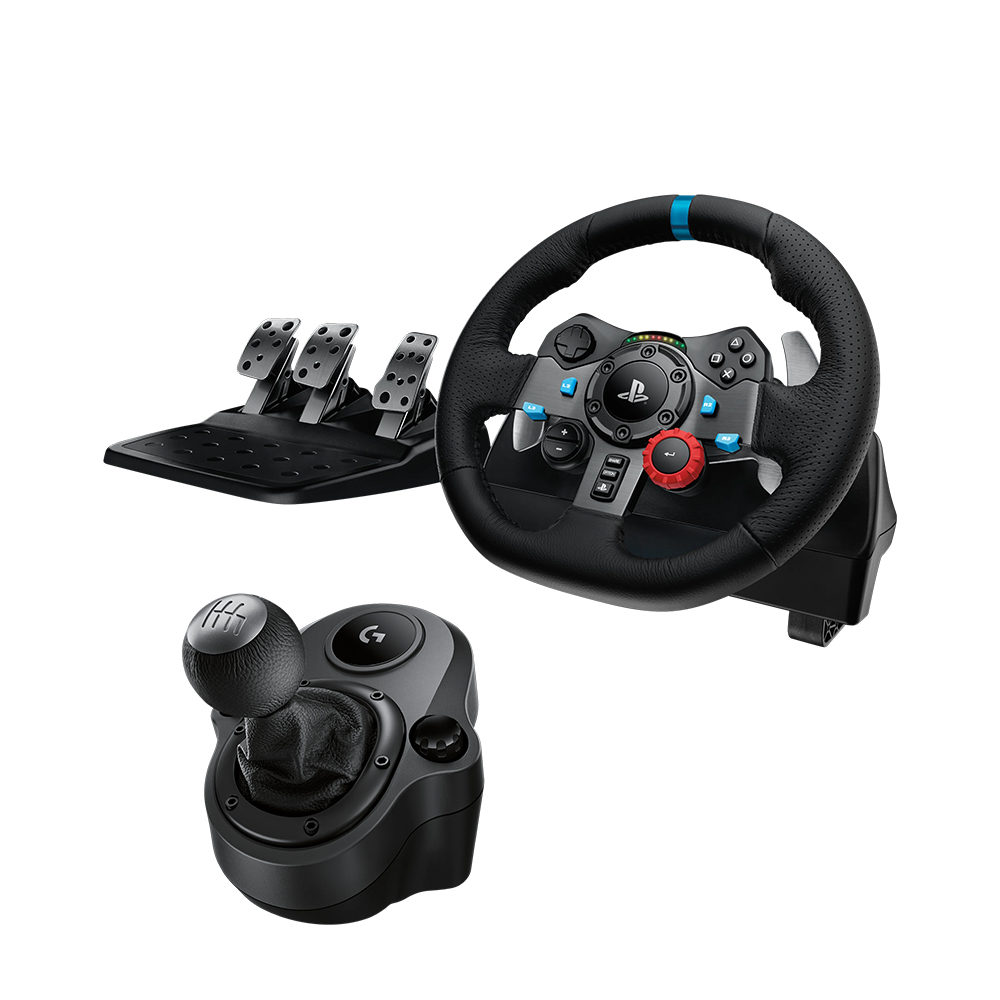 Combo Volante Logitech G29 + Palanca de Cambios, Compatible Con PlayStation y PC 1