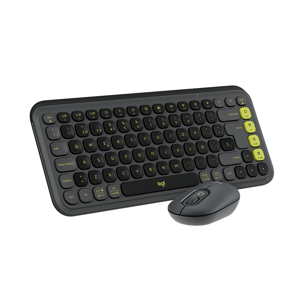 Combo Teclado (ES) + Mouse Bluetooth Logitech POP ICON, Color Grafito 3