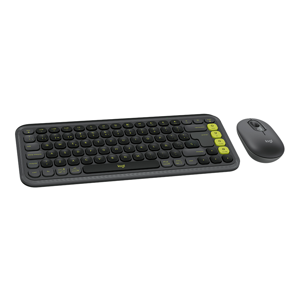 Combo Teclado (ES) + Mouse Bluetooth Logitech POP ICON, Color Grafito 2