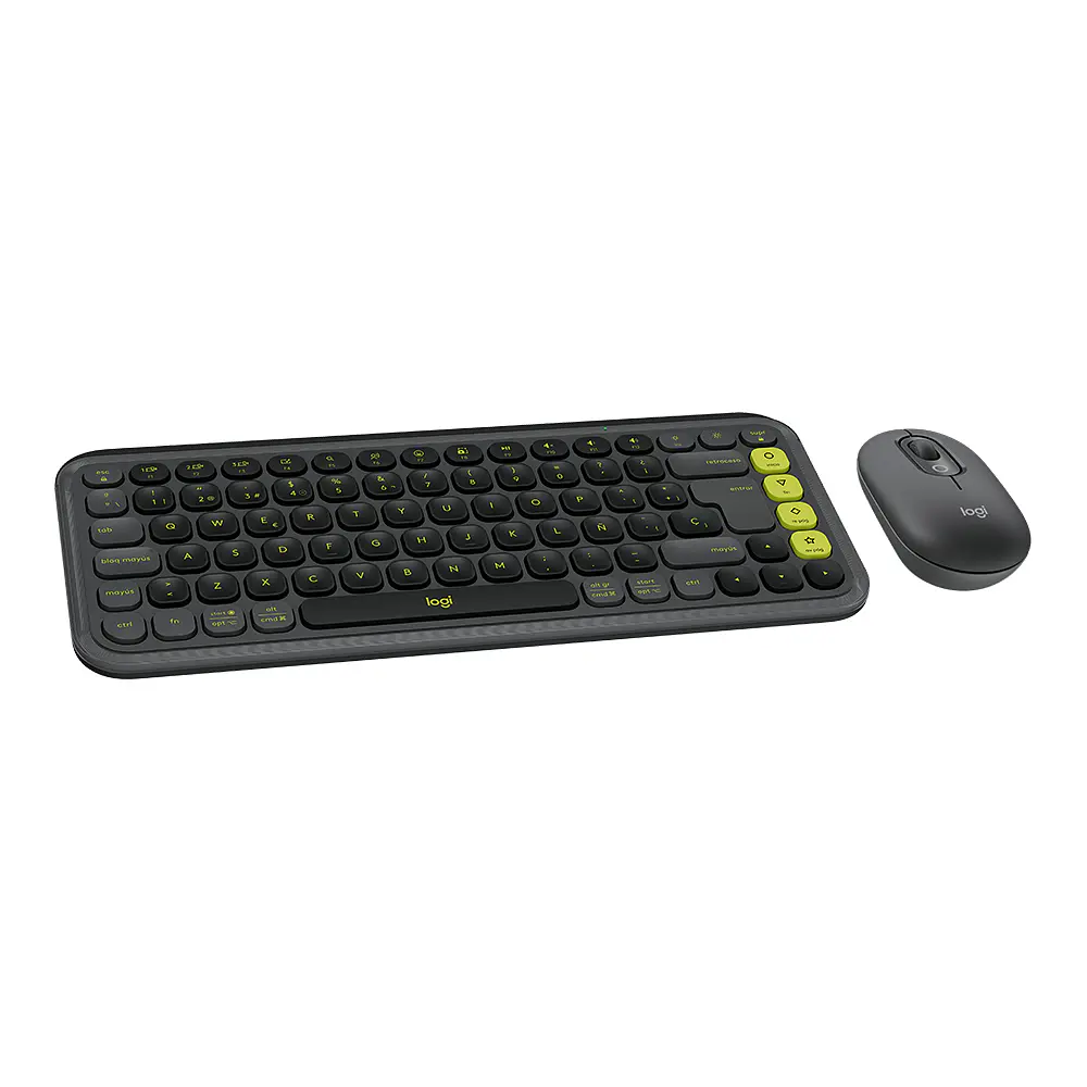 Combo Teclado (ES) + Mouse Bluetooth Logitech POP ICON, Color Grafito 2