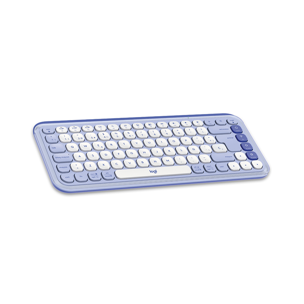 Combo Teclado (ES) + Mouse Bluetooth Logitech POP ICON, Color Lila 3