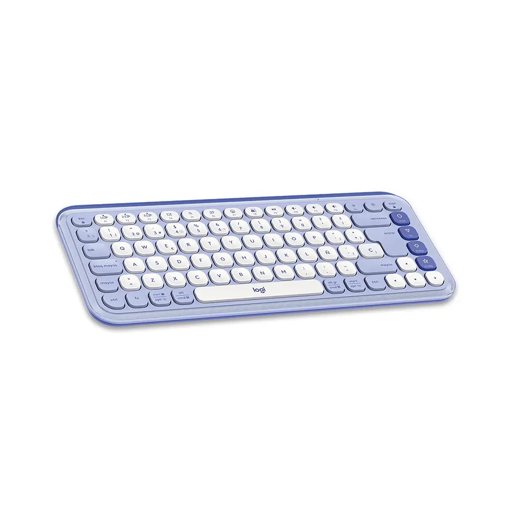 Combo Teclado (ES) + Mouse Bluetooth Logitech POP ICON, Color Lila 3