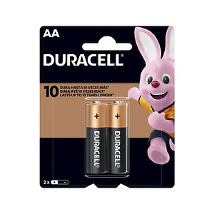 Pila Alcalina Duracell AA, Blíster de 2 Unidades